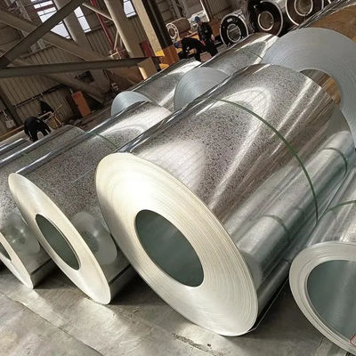 Zinc Coated Galvanized Steel Coil Roll Regular Spangle G40 G60 1250mm Width